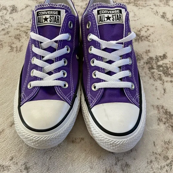 Converse Purple Low-Top Sneakers - Picture 1 of 9